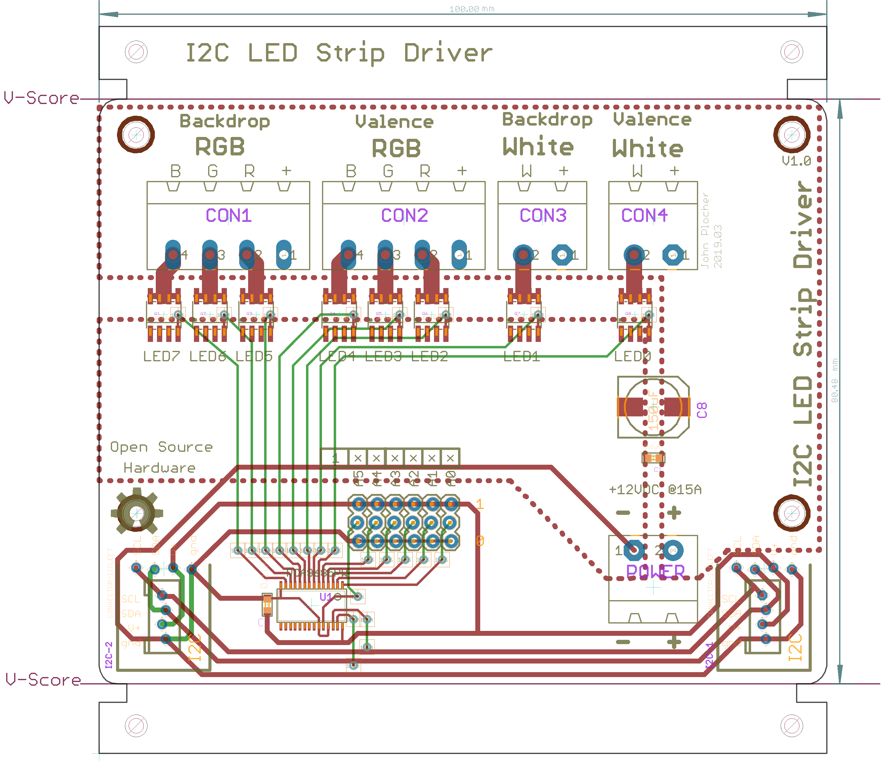I2C-LEDStripDriver | SPCoast trains and software